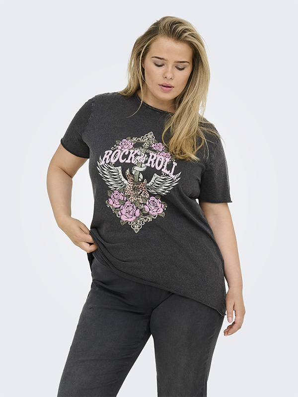CARLUCY - Plus Size T-shirt fra Only Carmakoma