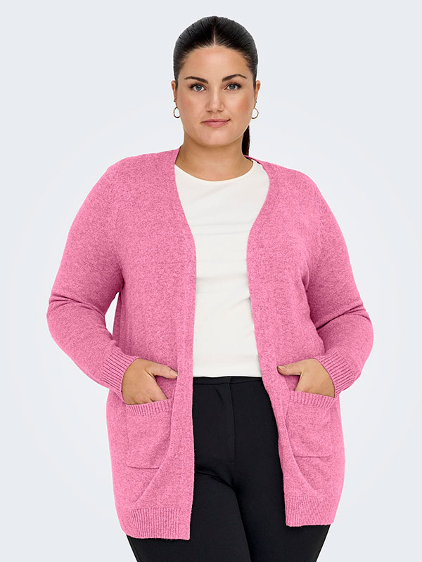 CARESLY - Plus Size Kofta fra Only Carmakoma