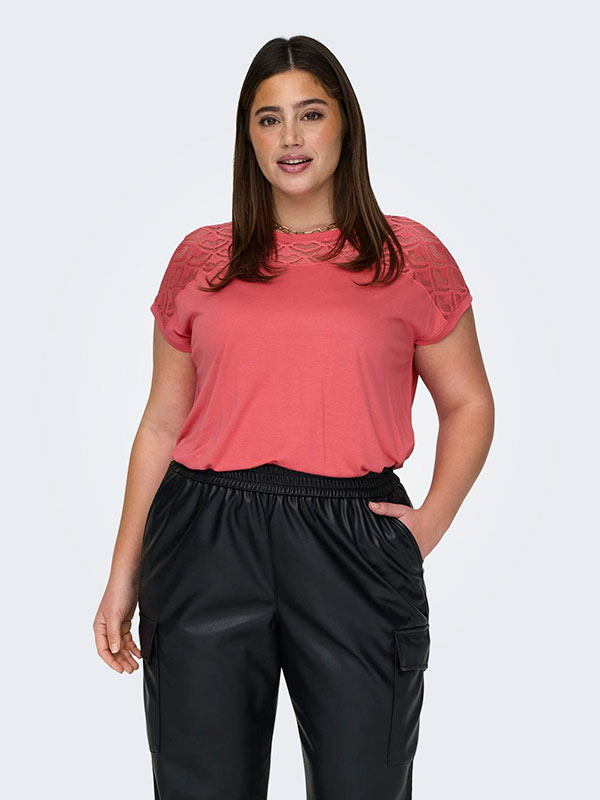 FLAKE - Plus Size T-shirt fra Only Carmakoma