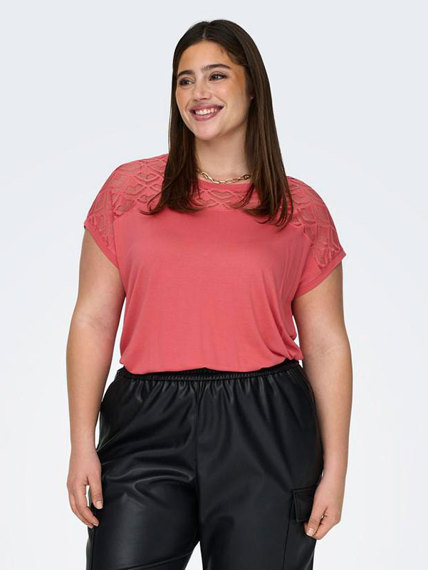 FLAKE - Plus Size T-shirt fra Only Carmakoma