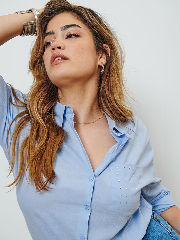 CARNEW - Plus Size Skjorta fra Only Carmakoma
