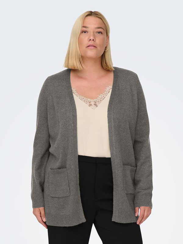 CARESLY - Plus Size Kofta fra Only Carmakoma