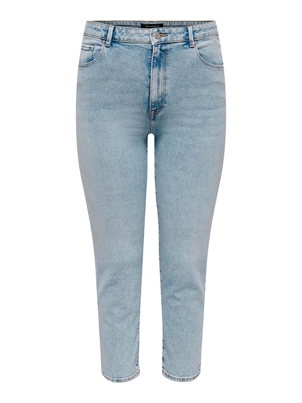 MILY - Ljusblå jeans i stretchig bomullsdenim fra Only Carmakoma