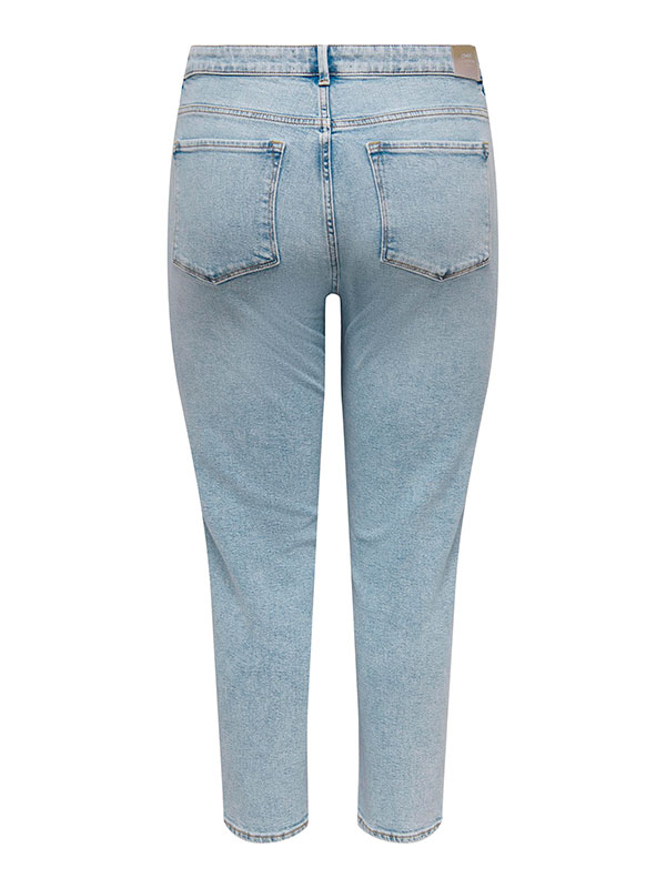 MILY - Ljusblå jeans i stretchig bomullsdenim fra Only Carmakoma