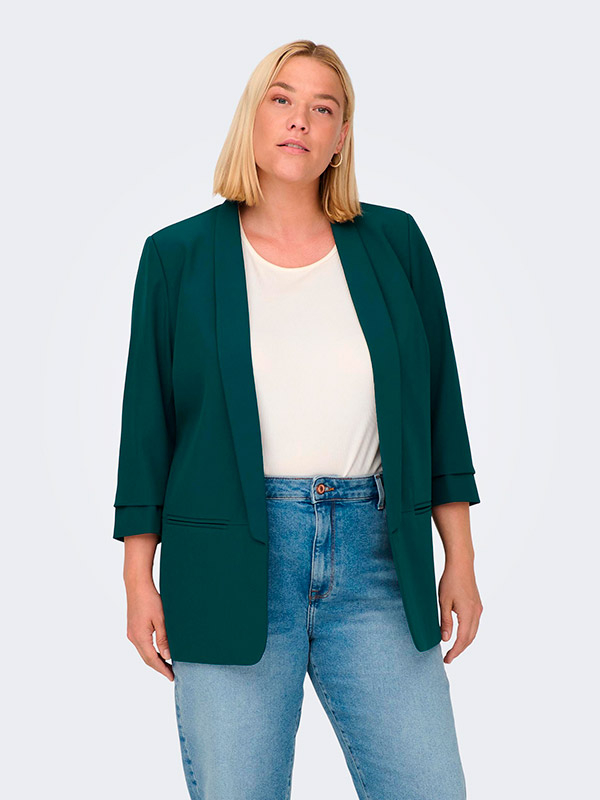 ELLY - Grøn habit jakke   fra Only Carmakoma