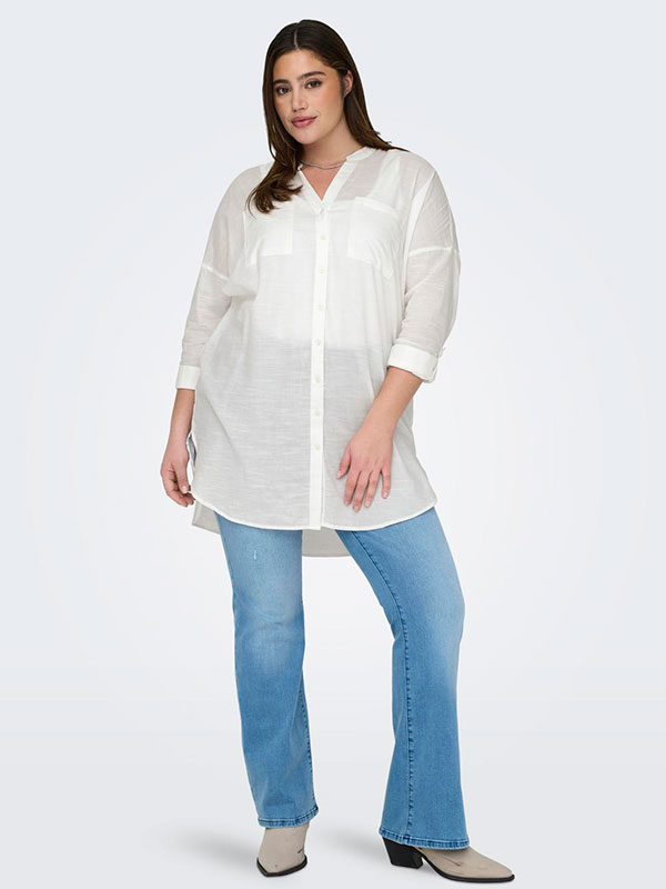 CARAPELDOORN - Plus Size Skjorta fra Only Carmakoma