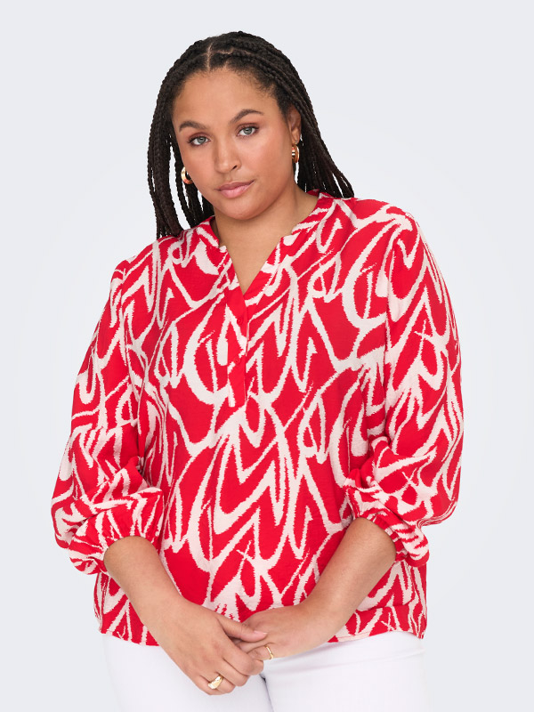 CAROLIVERA - Plus Size Blus fra Only Carmakoma