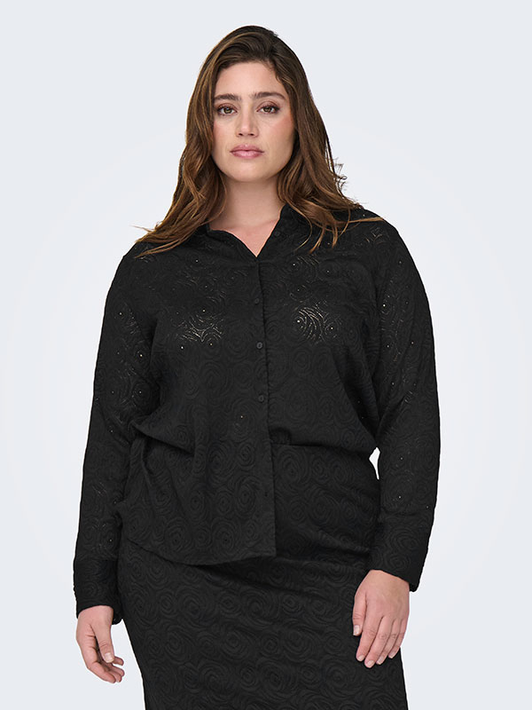 CARROSIL - Plus Size Skjorta fra Only Carmakoma