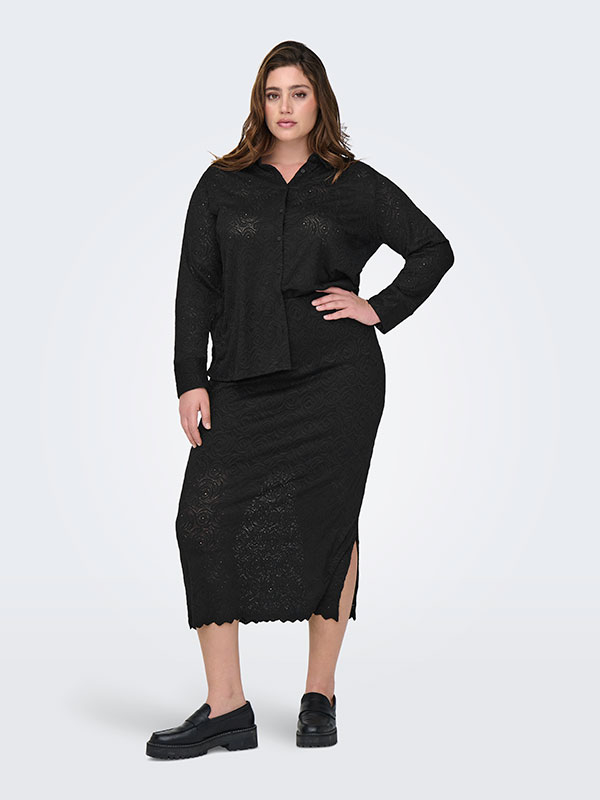 CARROSIL - Plus Size Skjorta fra Only Carmakoma