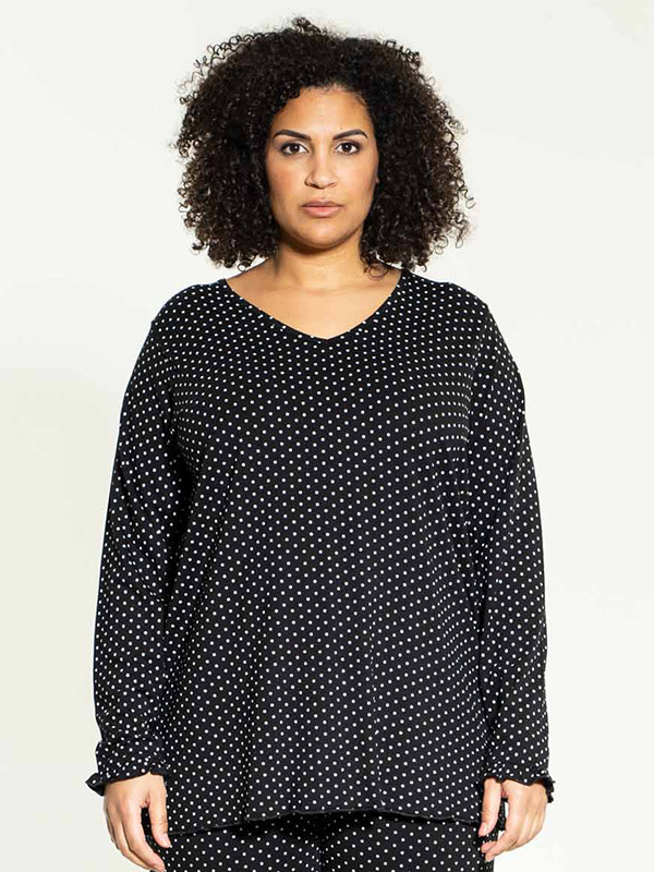 TULLE - Plus Size Natt blus fra Studio