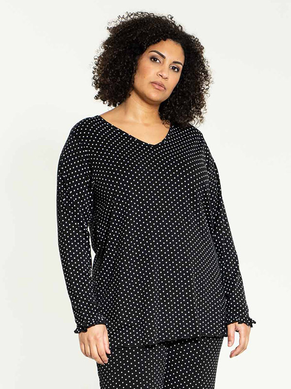 TULLE - Plus Size Natt blus fra Studio