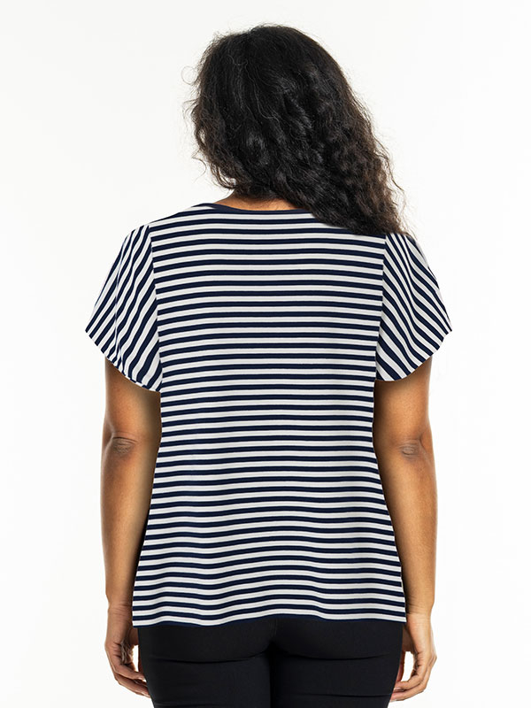 SG103-1-StripedNavy/White fra Sandgaard