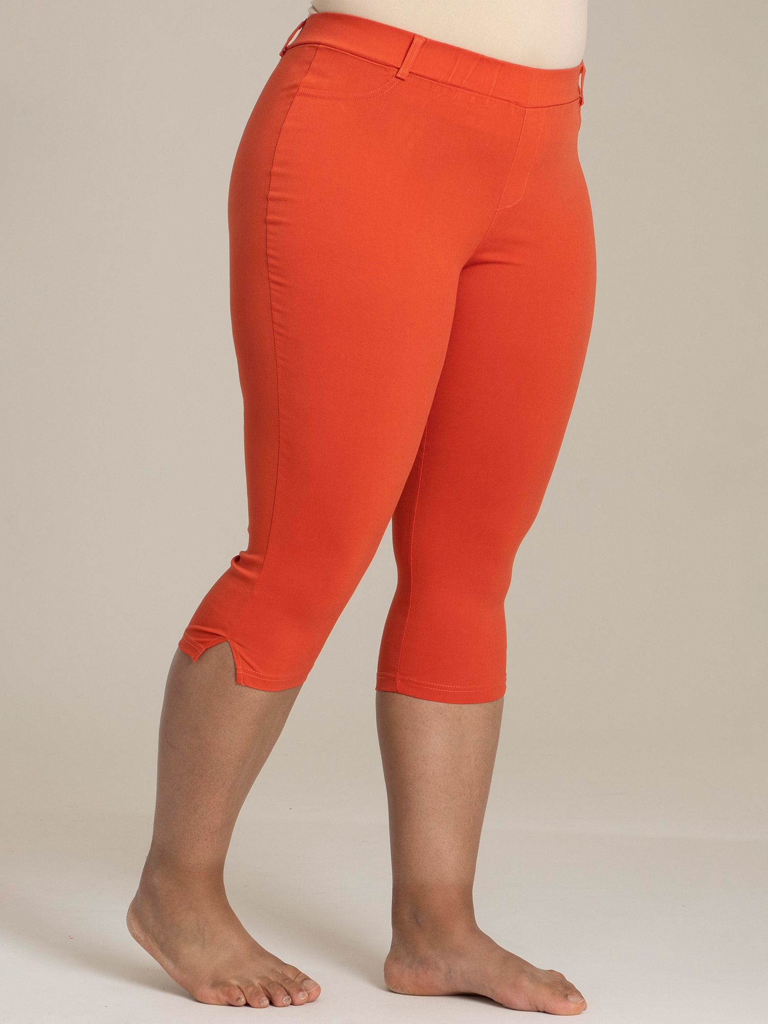 Orange capri leggings fra Sandgaard