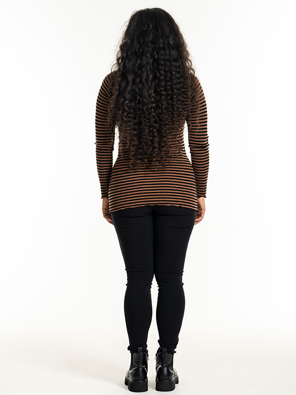 RIB TOP - Plus Size Blus fra Sandgaard