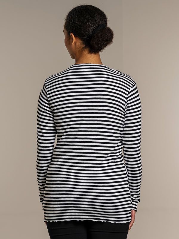 RIB TOP - Plus Size Blus fra Sandgaard