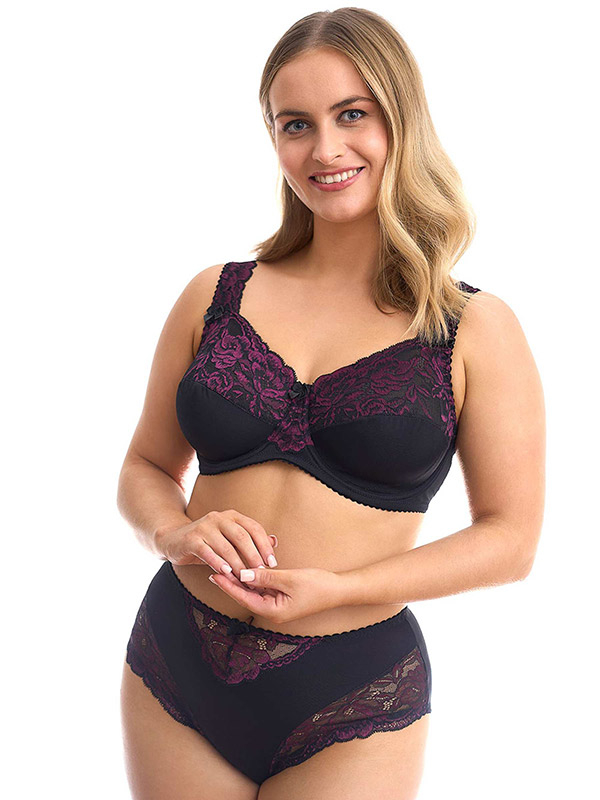 BEATE MERLOT MIDI - Plus Size Trosa fra Plaisir