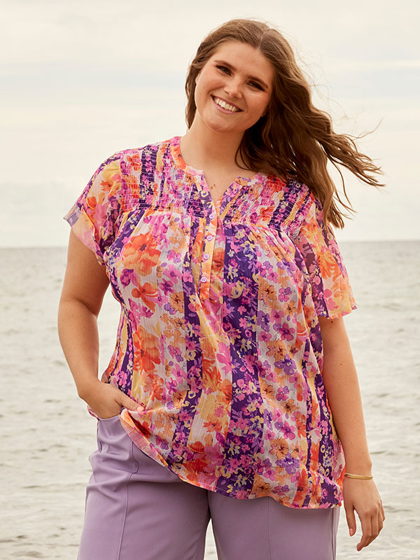 DAVINA - Plus Size Blus fra Zhenzi