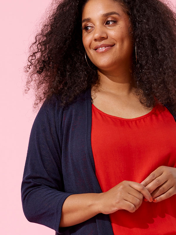 AGAR - Plus Size Kofta fra Zhenzi
