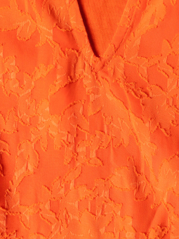 Zhenzi EVELYNN - Orange chiffongklänning med struktur