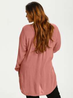 Kaffe Curve Rosa tunika i crepe viskos