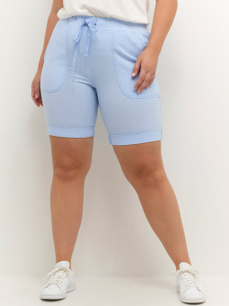 Kaffe Curve NANA - Ljusblå shorts i bomull