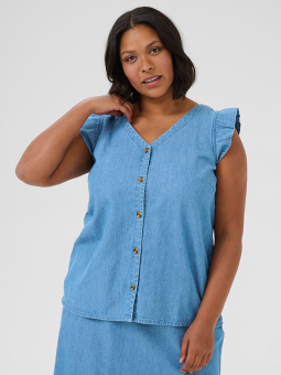KCLOUISA - Plus Size Blus från Kaffe Curve