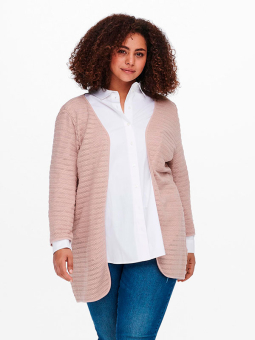 Only Carmakoma GROUP - Rosa bomullskofta
