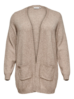 Only Carmakoma ESLY - Beige strik cardigan