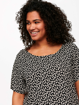 Only Carmakoma Blus I Viskos Med Print