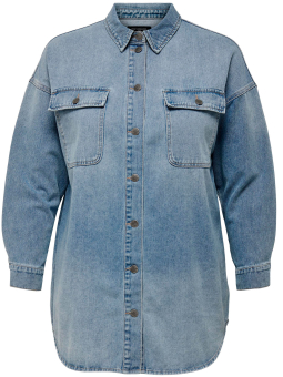 Only Carmakoma Carsia -  denim skjorta