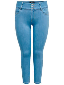 Only Carmakoma ANNA - Ljusblå stretchiga jeans med hög midja
