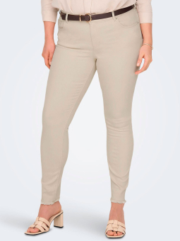Only Carmakoma WILLY - Beige jeans med stretch