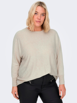 Only Carmakoma ALONA - Beige oversize blus