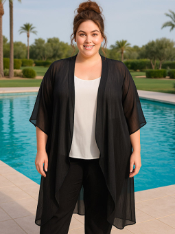 HOWDY  - Plus Size Kimono från Only Carmakoma
