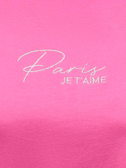 Only Carmakoma PARISSO - Rosa t-shirt i ekologisk bomull