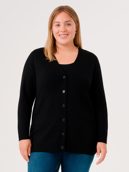 CARVENICE - Plus Size Kofta från Only Carmakoma