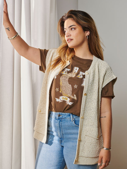 CARCELESTE - Plus Size Väst från Only Carmakoma