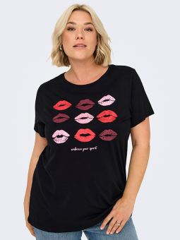 CARSIMONE - Plus Size T-shirt från Only Carmakoma