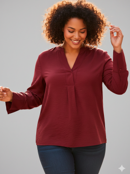 CARANJANA - Plus Size Blus från Only Carmakoma