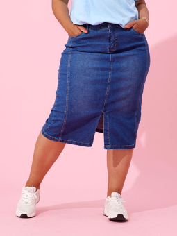 WILLA - Plus Size Kjol från Zhenzi