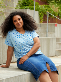 WILLA - Plus Size Kjol från Zhenzi