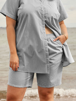 SANDRA - Plus Size Shorts från Zhenzi