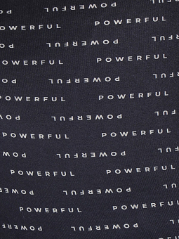 Zhenzi SUSA - Capri leggings med 'POWERFUL' tryck