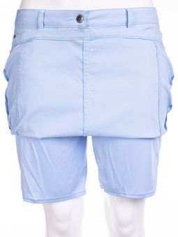 Zhenzi Lyseblå nederdel med stretch og skånebukser