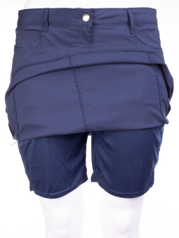 Zhenzi BOYER - Marine blå nederdel med stretch og skånebukser