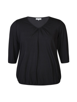 Zhenzi GIRO- Sort bluse med elastikkant