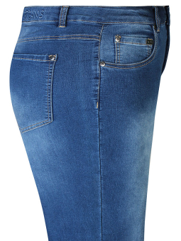 Zhenzi STOMP - Blå jeans i stretchig bomullsdenim