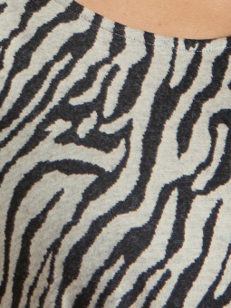 Zhenzi LINDSEY - Blød jersey kjole med zebraprint