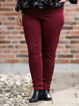 Gozzip CLARA - Bordeaux leggings i kraftig kvalitet