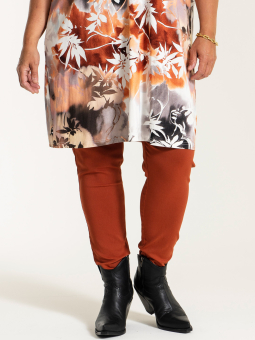Gozzip CLARA - orange leggings i kraftig kvalitet